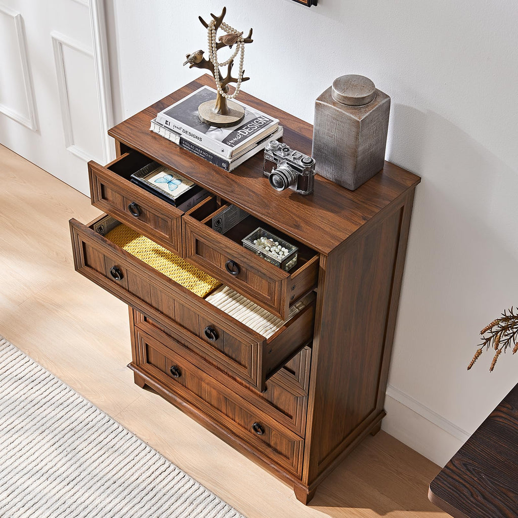 18" Farmhouse Night Stand with Charging Station, 2 Drawers End Table Dresser for Bedroom, Blue Wooden Nightstand, Bed Side Table with Open Shelf, Bedside Cabinet for Living Room, Closet