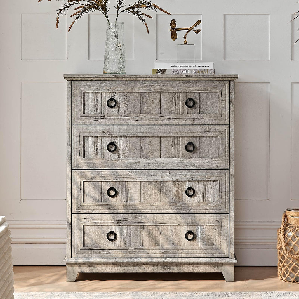 18" Farmhouse Night Stand with Charging Station, 2 Drawers End Table Dresser for Bedroom, Blue Wooden Nightstand, Bed Side Table with Open Shelf, Bedside Cabinet for Living Room, Closet