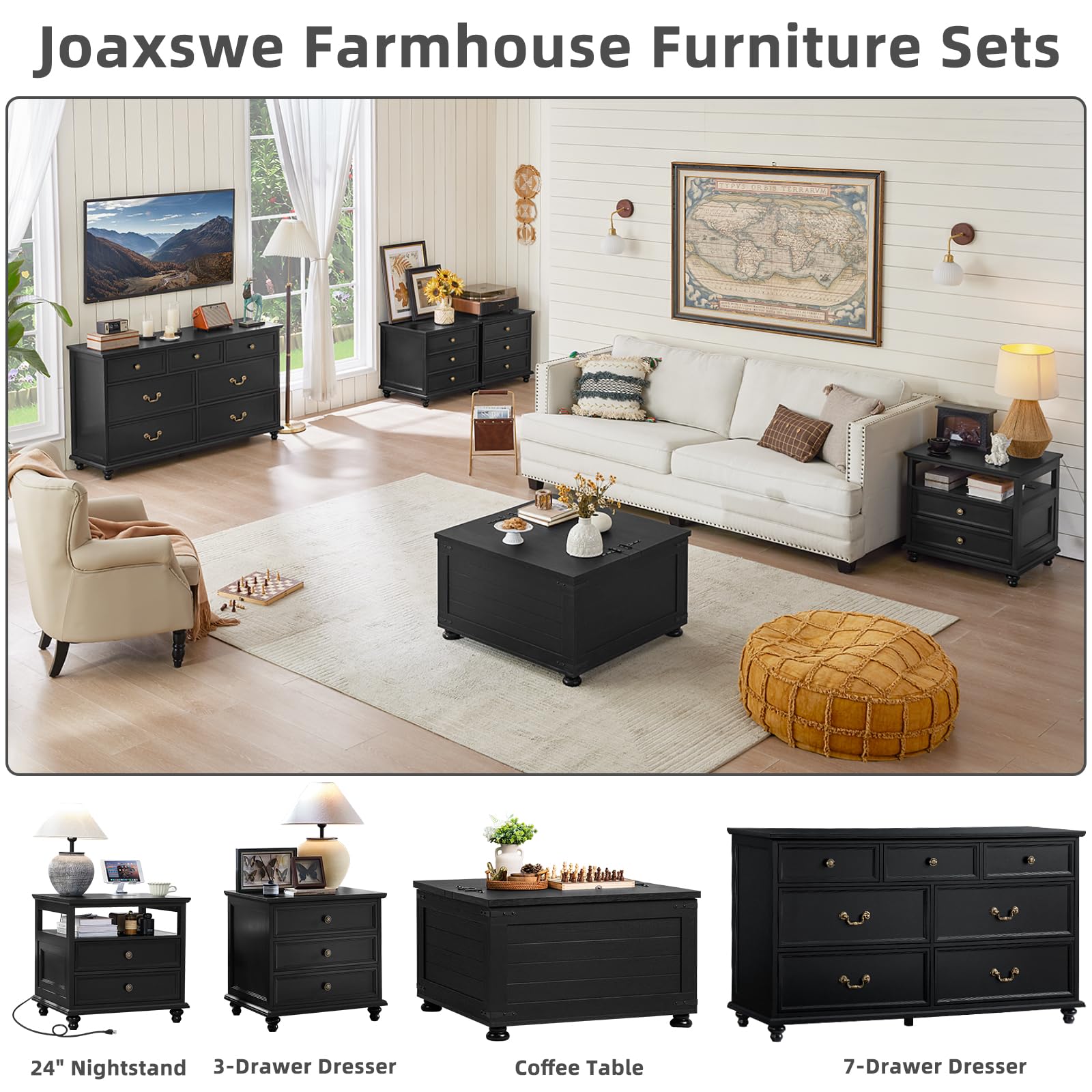 Square coffee table with hidden storage compartment, lift-top design, dark wood base